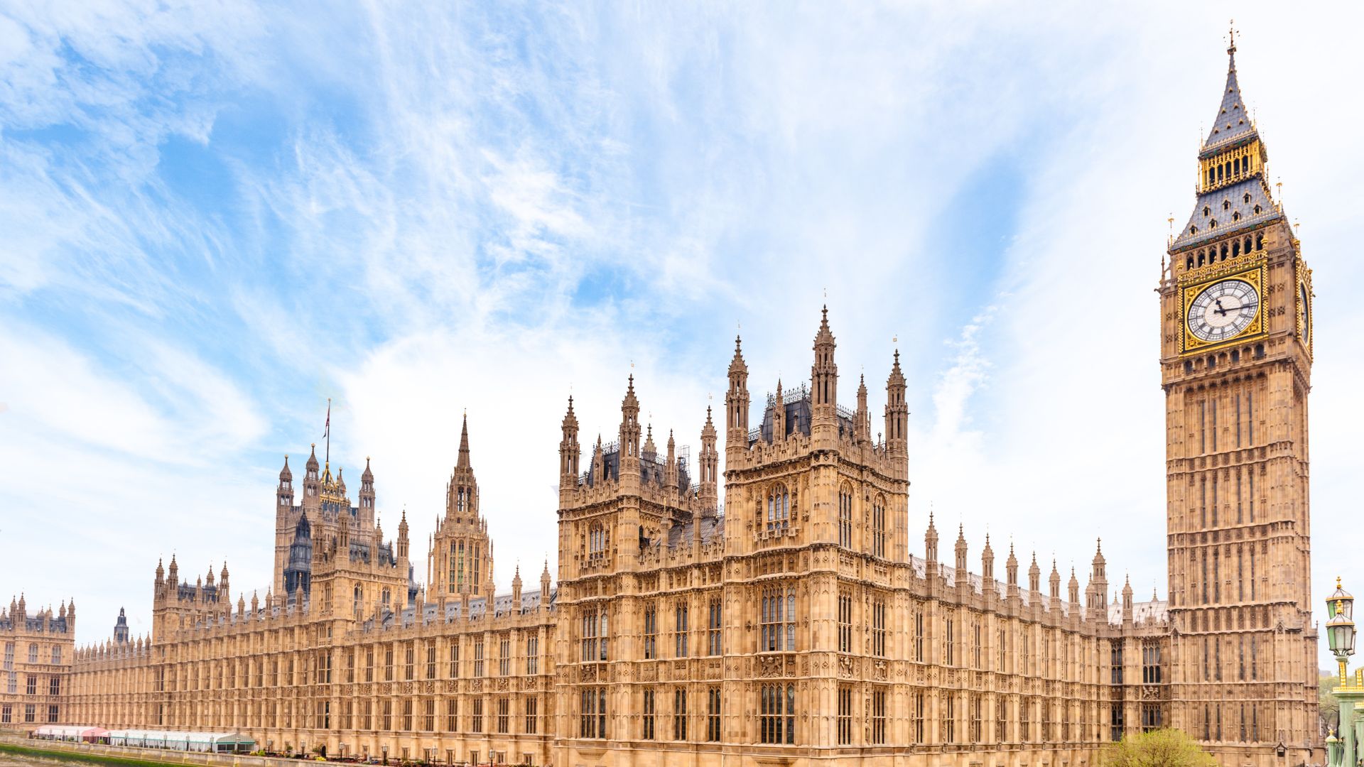 The Palace of Westminster and Elizabeth Tower in London